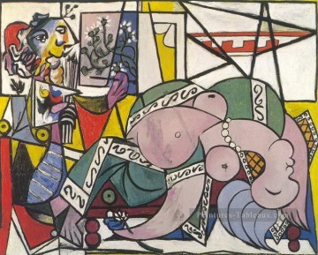  Picasso Tableau - L atelier Deux personnages 1934 cubisme Pablo Picasso